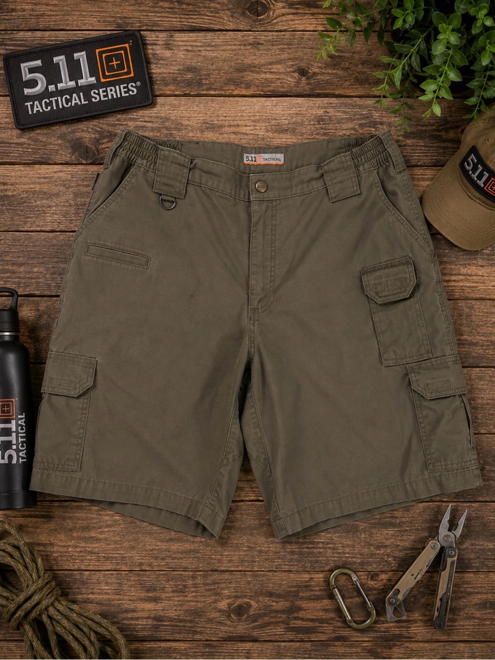 5.11 Tactical Taclite Pro Shorts Mens 38 Tundra Ripstop Cargo Utility 73287